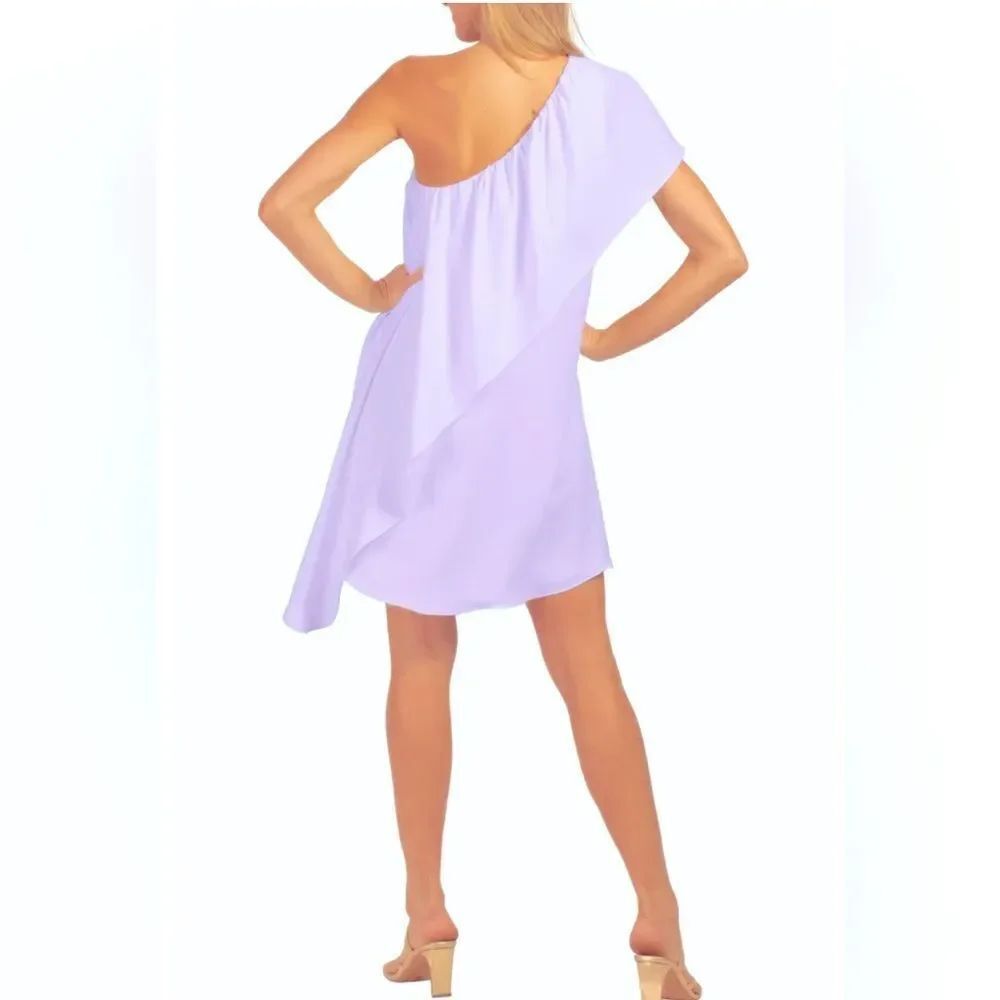 Trina Turk One Shoulder Ruffled Satisfied Mini Dress - Picture 7 of 7